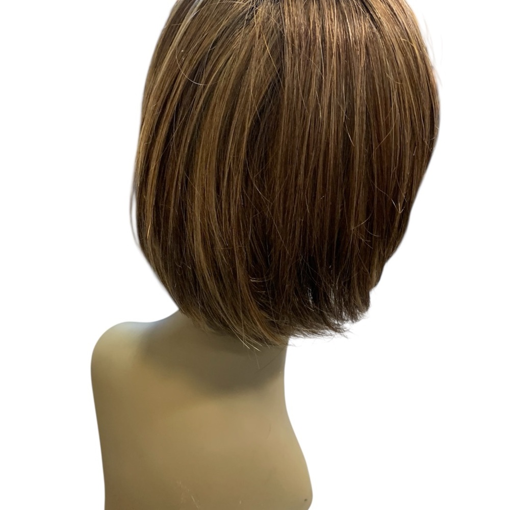 Raquel Welch Wig Short Brown Hair straight Light Lace Bob Bangs Layers womans - Picture 5 of 8